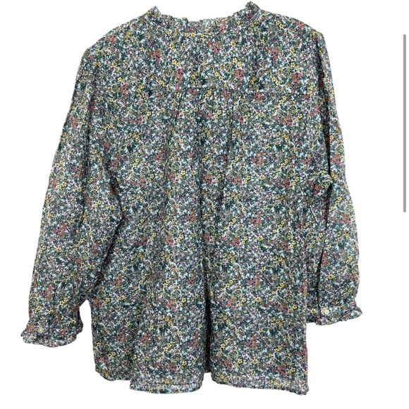 Brand New With Tag, LOFT Ditsy Floral Button Down Blouse - Picture 2 of 7